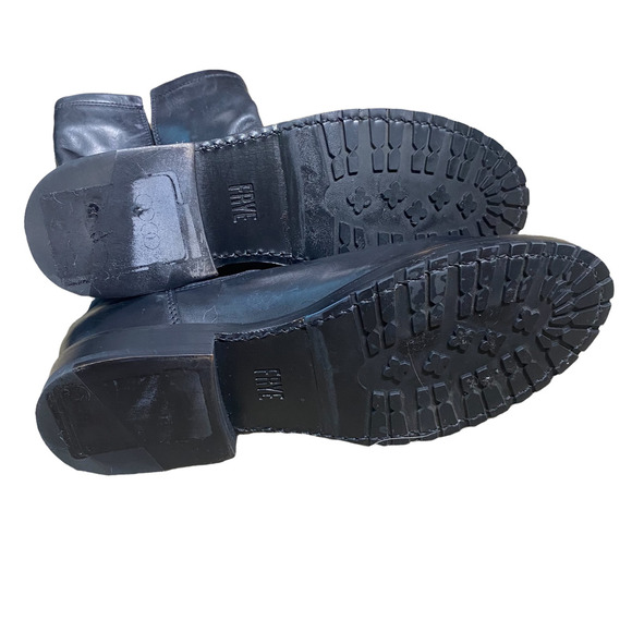 Frye Natalie Engineer Black Leather Boots sz 6 - Picture 9 of 9